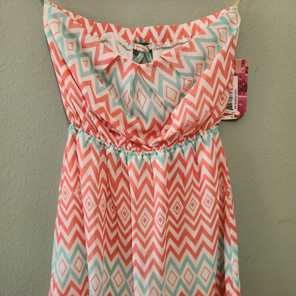 NWT Beautiful Emerald Sundae Strapless Crosscut Dress Size S